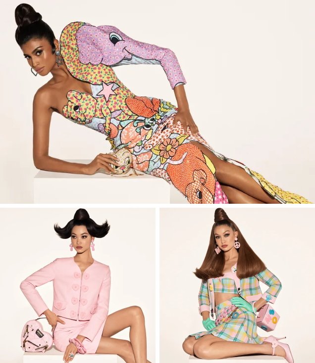Moschino’s Retro-Inspired Spring 2022 Campaign Features an Impressive Lineup of Models
