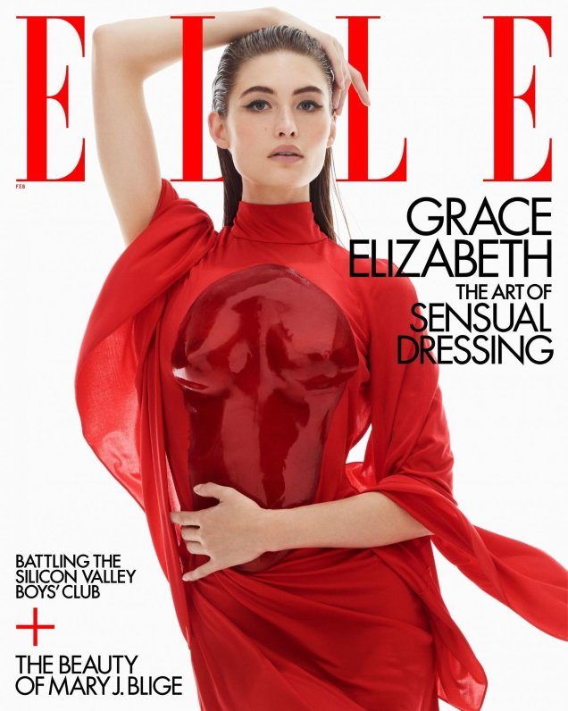 Grace Elizabeth Brings Serious Supermodel Energy to ELLE’s February 2022 Cover