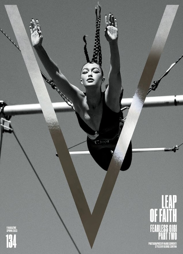 Gigi Hadid Delivers a Pair of Dynamic Covers for V Magazine’s Spring 2022 Issue