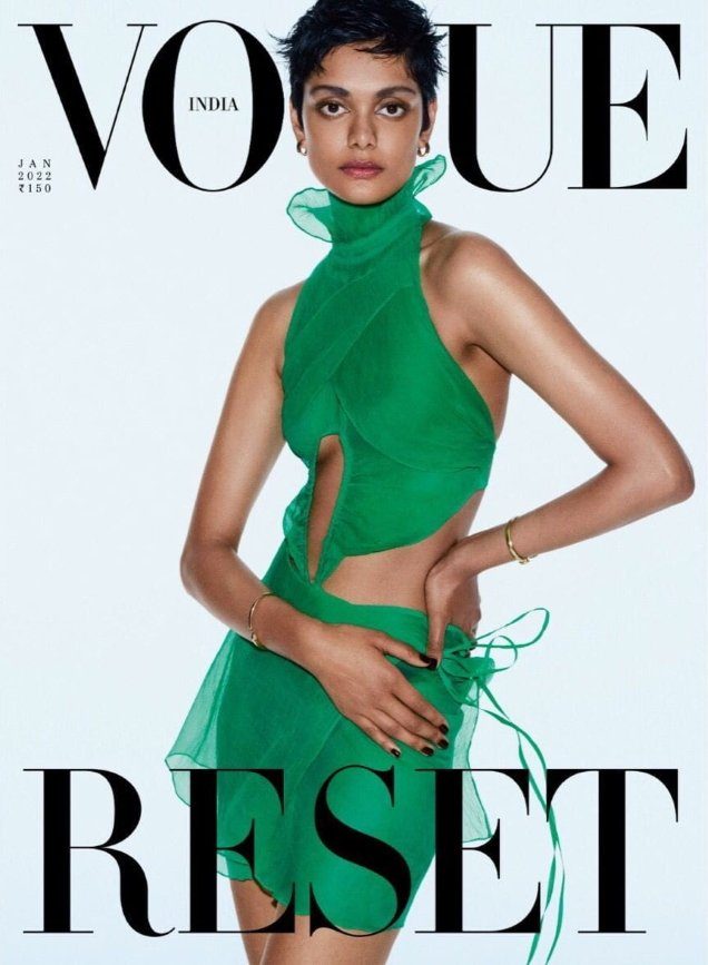 Zinnia Kumar Strikes a Strong Pose on Vogue India’s ‘Stunning’ January 2022 Cover