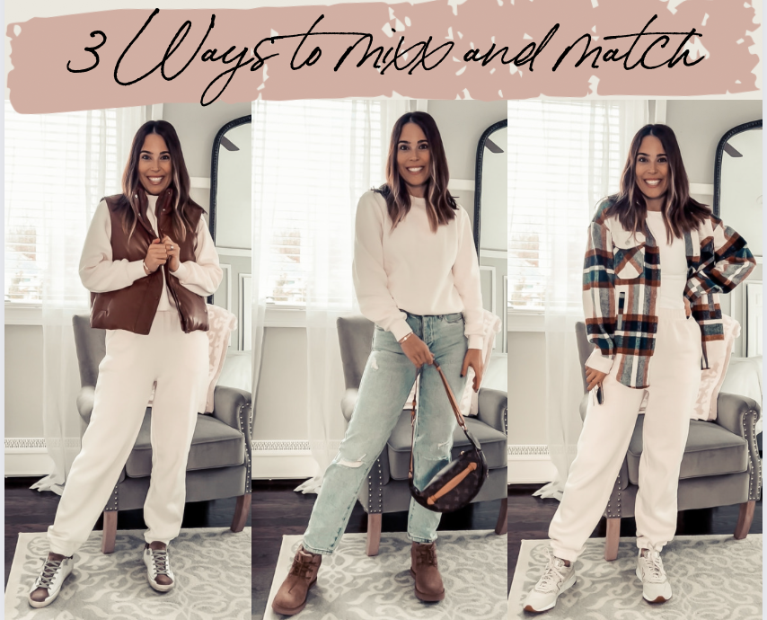 3 Ways to Mix and Match my Favorite Sweatsuit