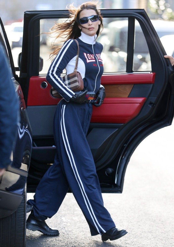 Bella Hadid Just Single-Handedly Resurrected the Tracksuit and We’re Not Complaining