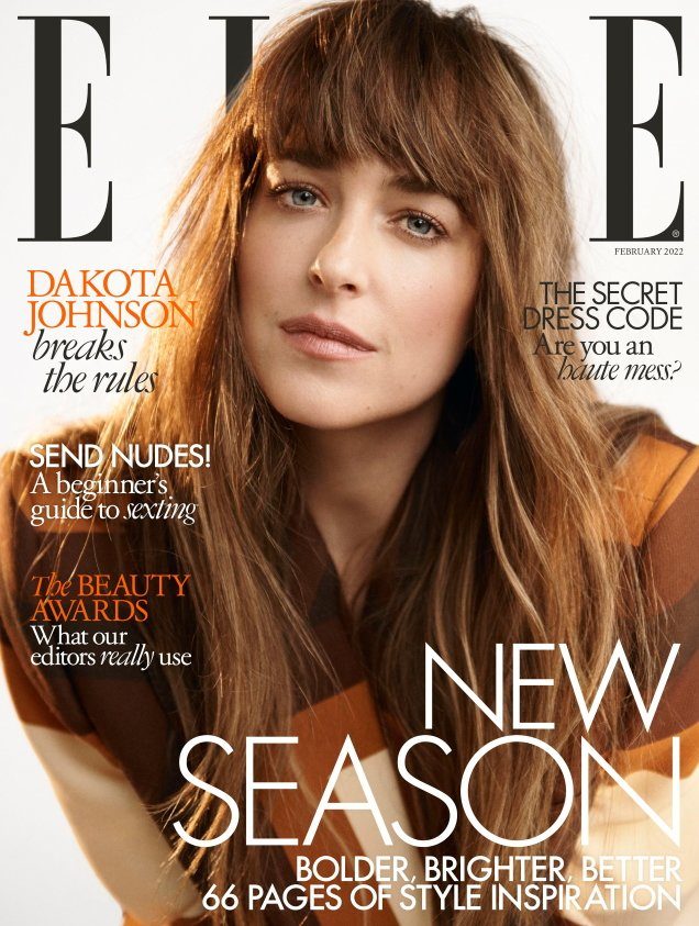 Dakota Johnson Dons Gucci for British ELLE’s February 2022 Cover