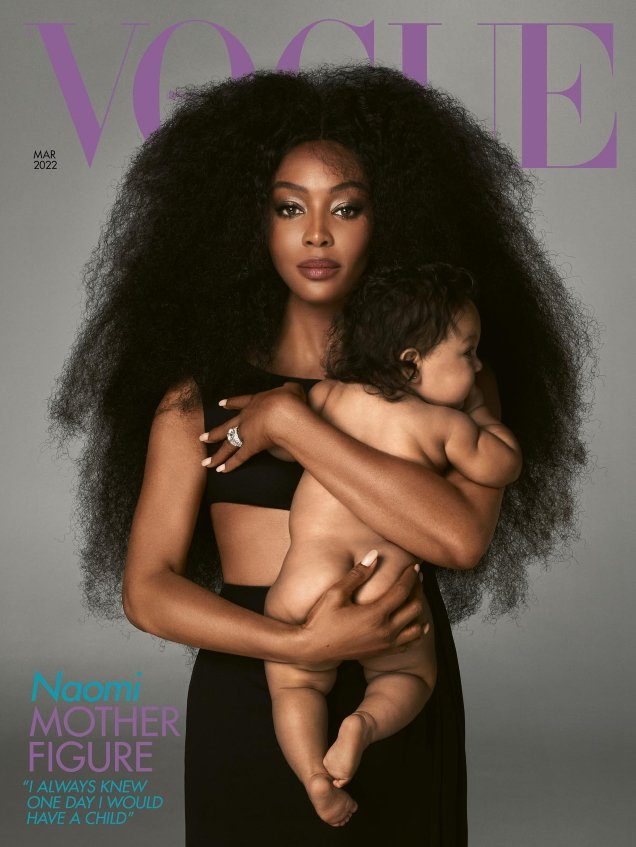 Naomi Campbell Covers British Vogue for March 2022