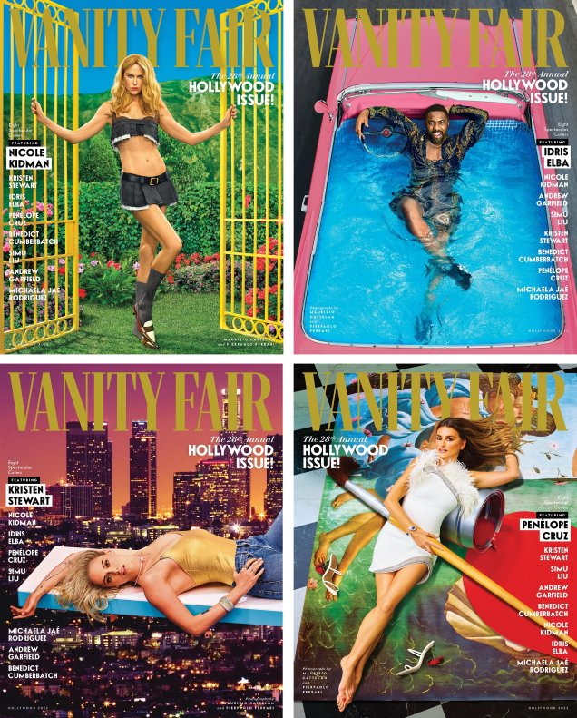 Vanity Fair’s 2022 Hollywood Issue Covers Deliver Glamour and Pure Camp