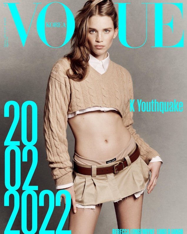 Rebecca Leigh Longendyke and Miu Miu Are Pretty Much a Match Made in Heaven on Vogue Korea’s February 2022 Covers
