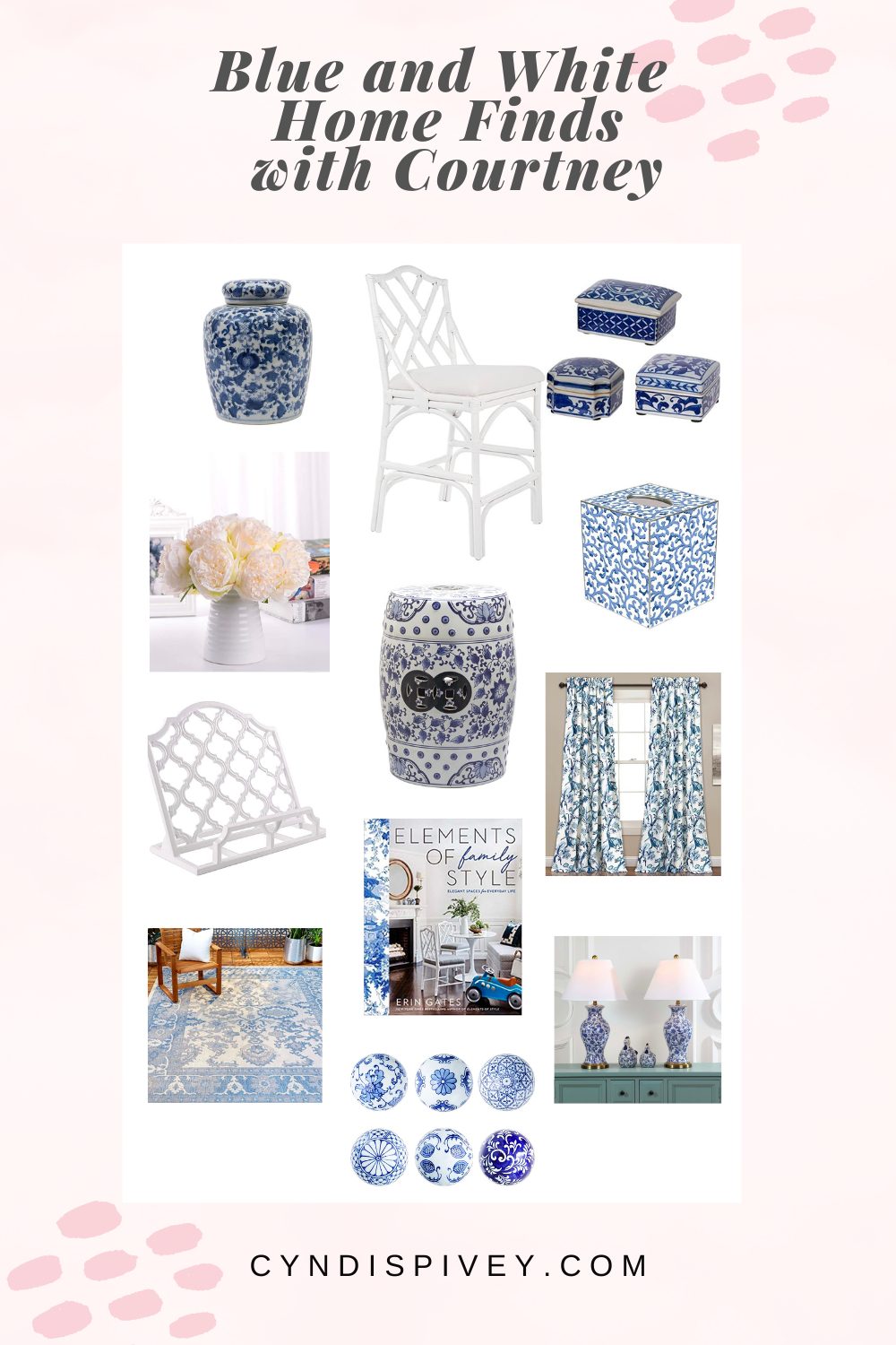 Courtney’s Corner: Blue and White Home Finds
