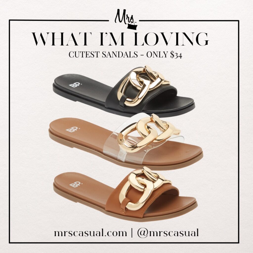Gold Chain Sandals