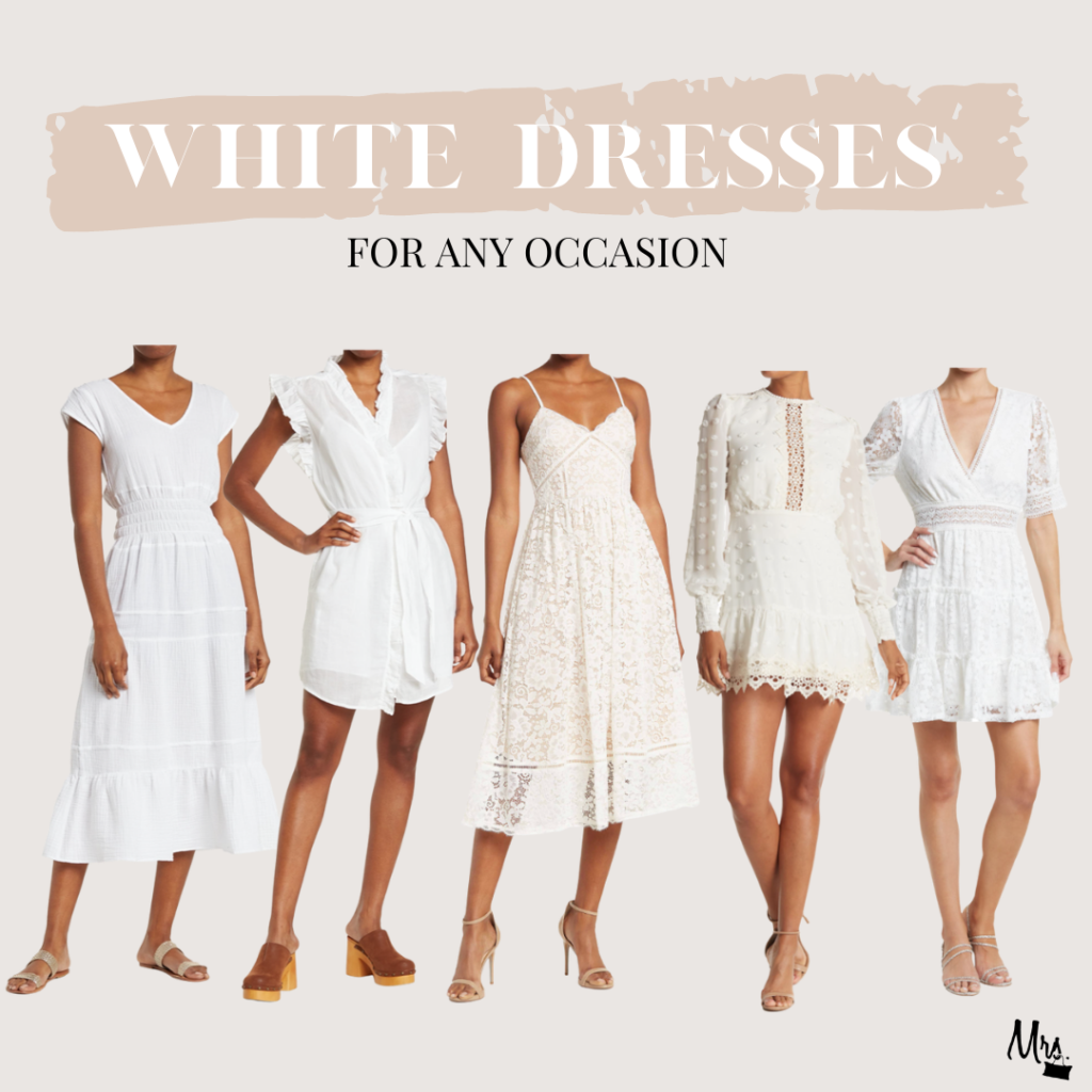 White Dresses for Any Occassion