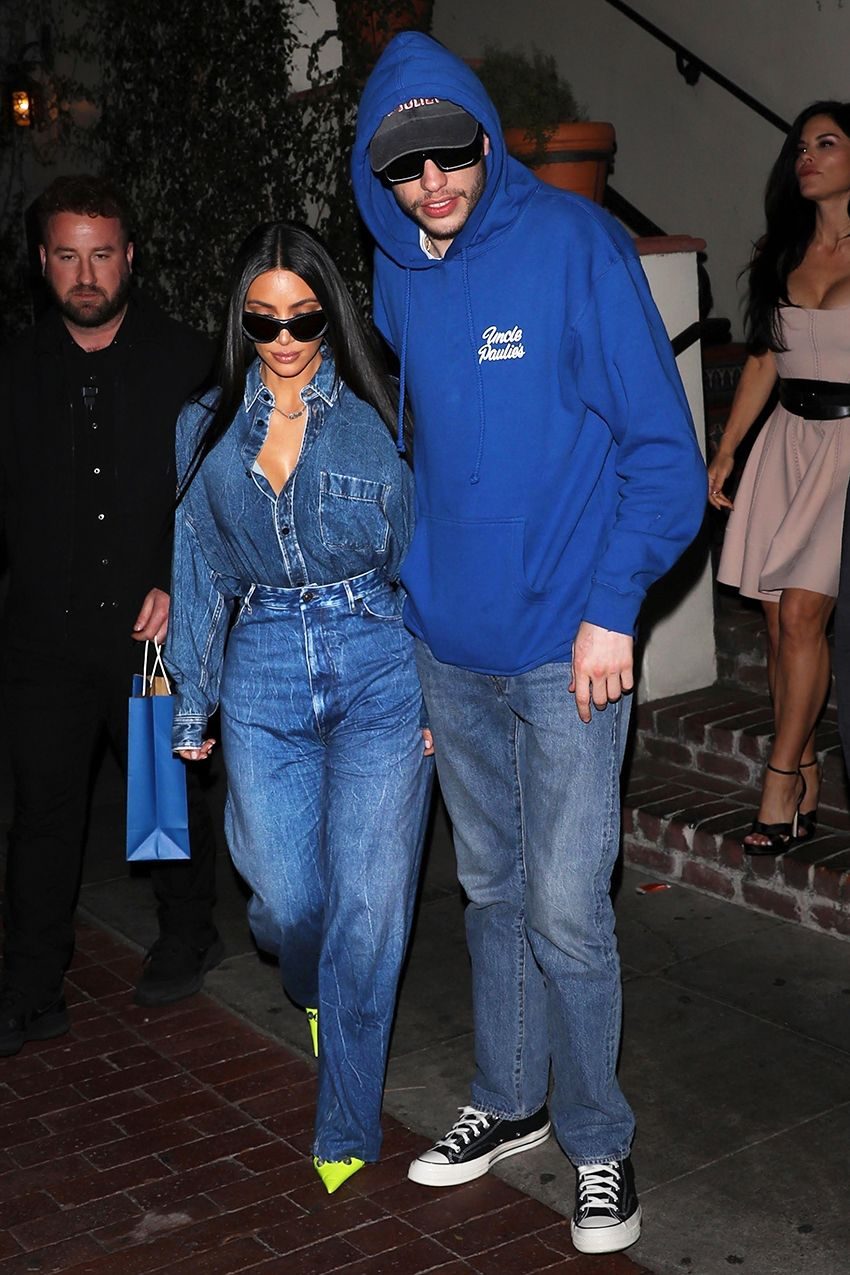Kim Kardashian Wore This Casual Denim Trend For a Date With Pete Davidson