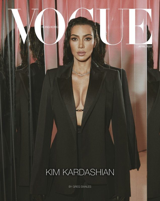 Kim Kardashian Delivers the Goods Once Again via a Trio of Vogue Hong Kong April 2022 Covers