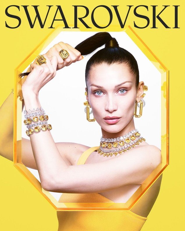 Bella Hadid Shines in Swarovski’s Spring 2022 Campaign