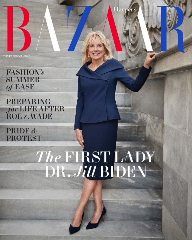 First Lady Dr. Jill Biden Graces the Freedom Issue of Harper’s Bazaar for June/July 2022