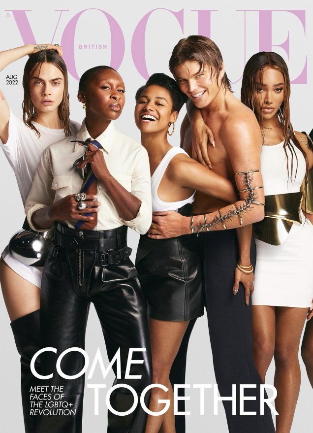 British Vogue Embraces the LGBTQ+ Community for August 2022