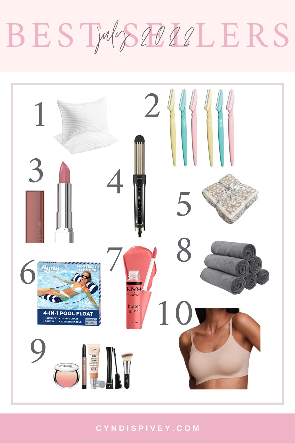 Top Ten Best Sellers July 2022