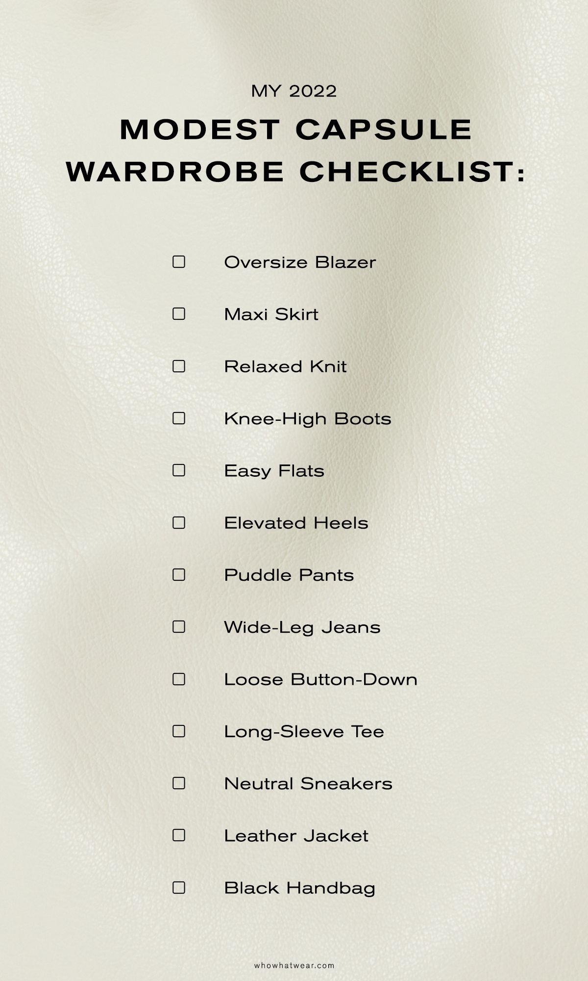 I’m a Modest Dresser—This Is the Capsule Wardrobe I’m Committed to For 2022