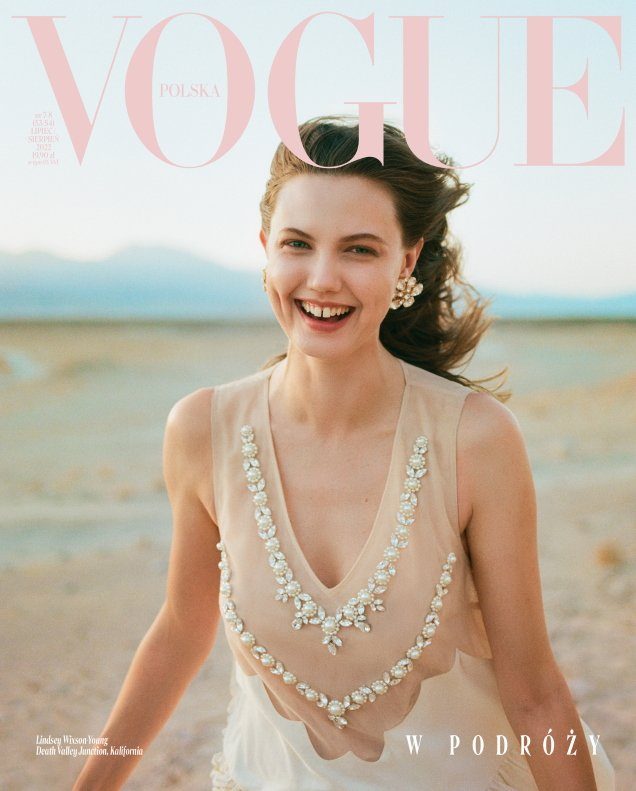 Lindsey Wixson Delights as Vogue Poland’s July/August 2022 Cover Star