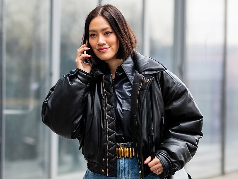 And Now, the Cool-Girl Way to Wear Leather Jackets