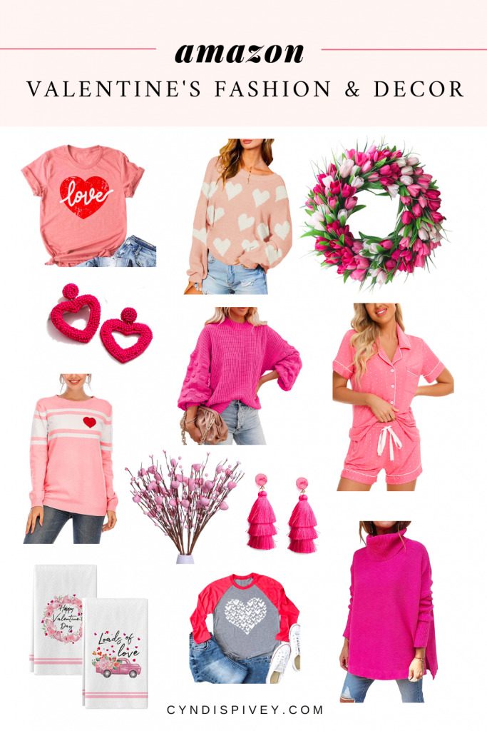 Valentine’s Day Fashion and Decor from Amazon