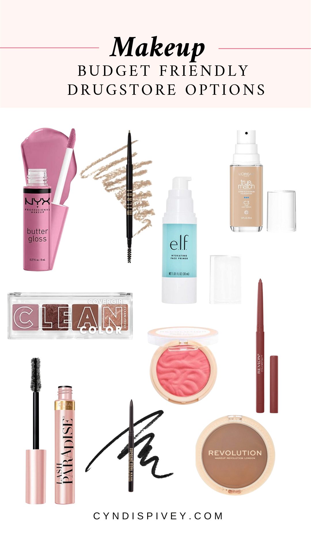 Makeup: Budget Friendly Drugstore Options