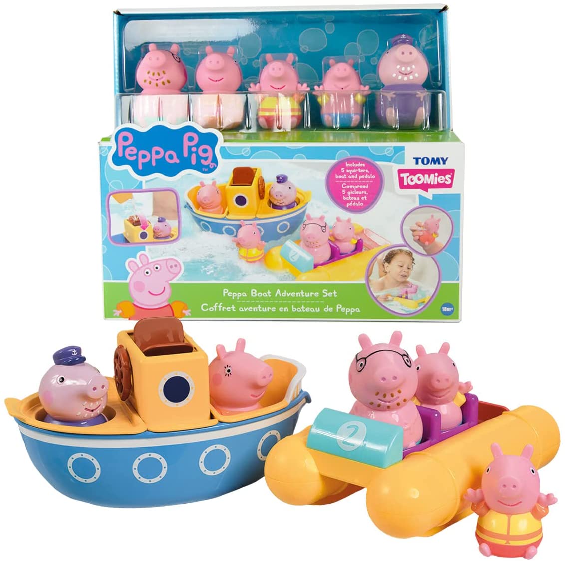 TOMY Toomies Peppa Pig Bath Toys 