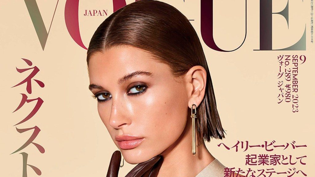 A Saint Laurent-clad Hailey Bieber Fronts Vogue Japan’s September 2023 Issue