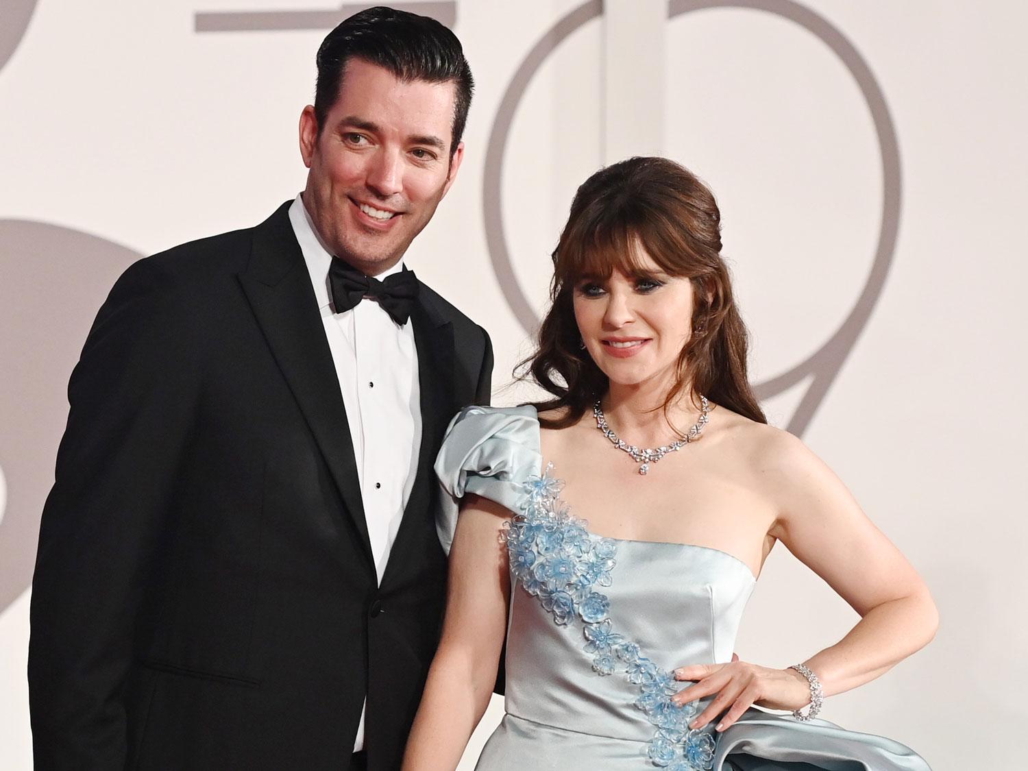 Zooey Deschanel Just Got Engaged—See Her Pink and Purple Floral Ring