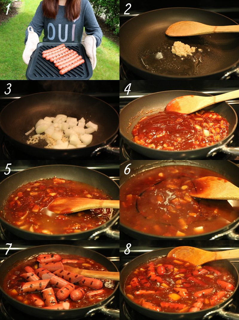Saucy BBQ Hotdog Recipe Step by Step