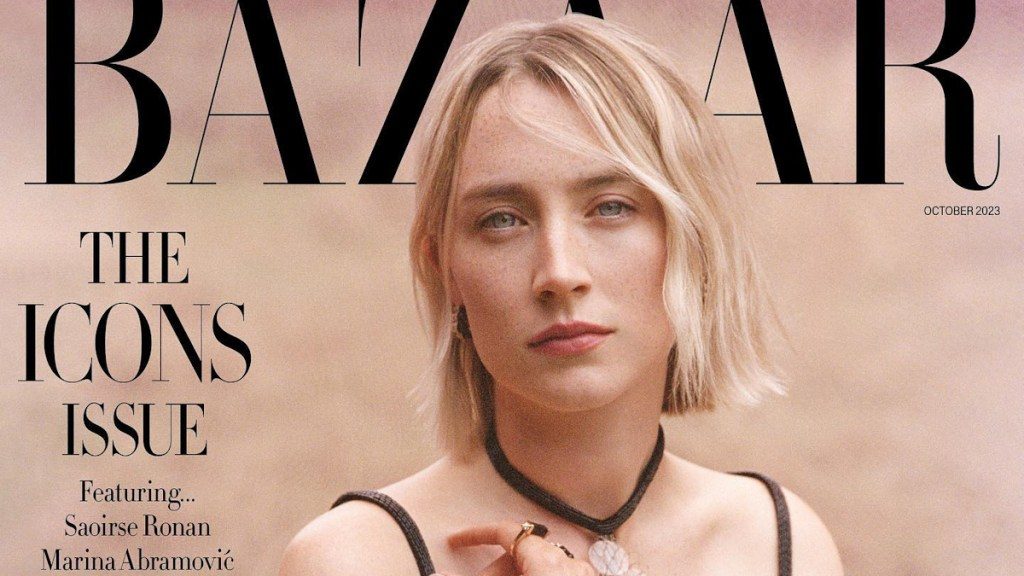 Saoirse Ronan Delights on the ‘Stunning’ October 2023 Cover of British Harper’s Bazaar