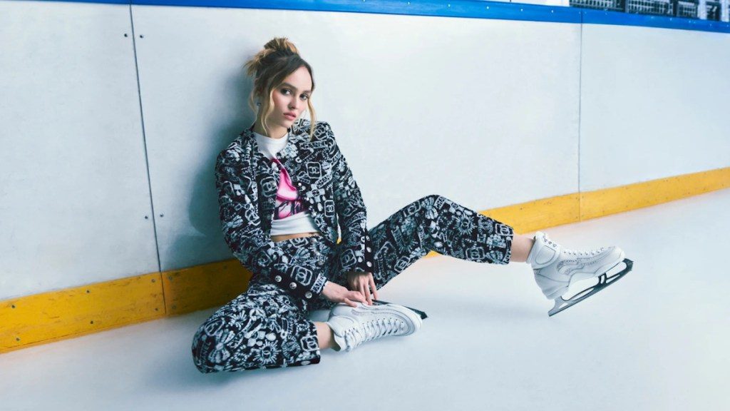 Lily-Rose Depp Strikes a Pose on the Ice Rink for Chanel’s Coco Neige Campaign for 2023