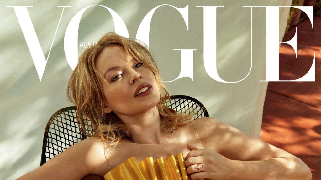 Kylie Minogue Returns to the Cover of Vogue Australia via the Lens of Alique for October 2023
