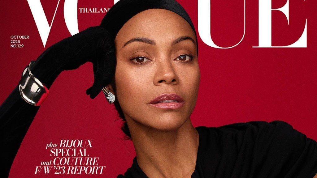 Zoe Saldaña Makes for Vogue Thailand’s Much-Welcomed October 2023 Cover Star