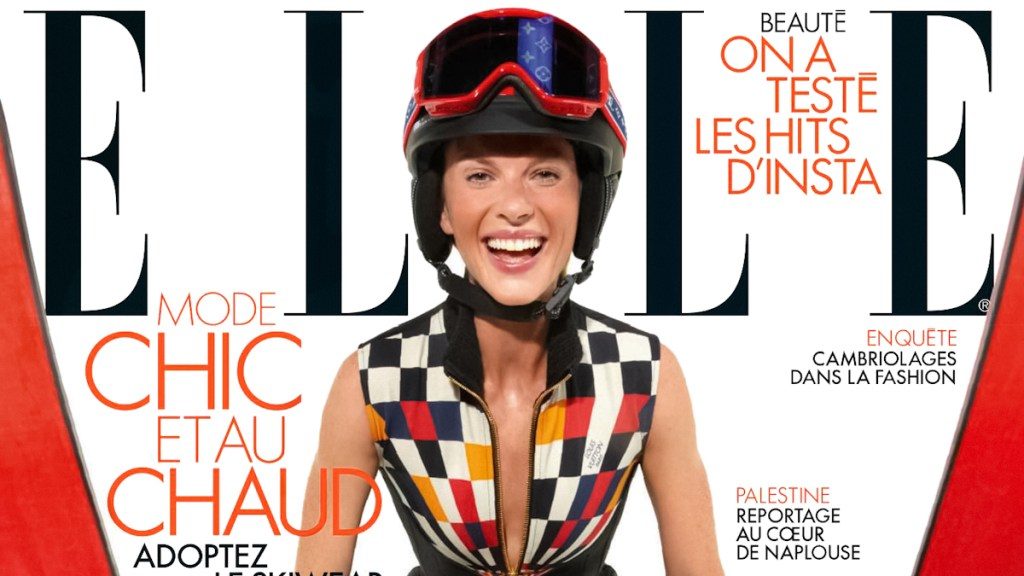 Anne Vyalitsyna Will Make You Want to Hit the Slopes on the Cover of ELLE France