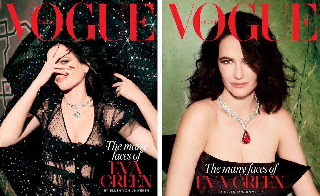 Vogue Greece November 2023 : Eva Green by Ellen von Unwerth