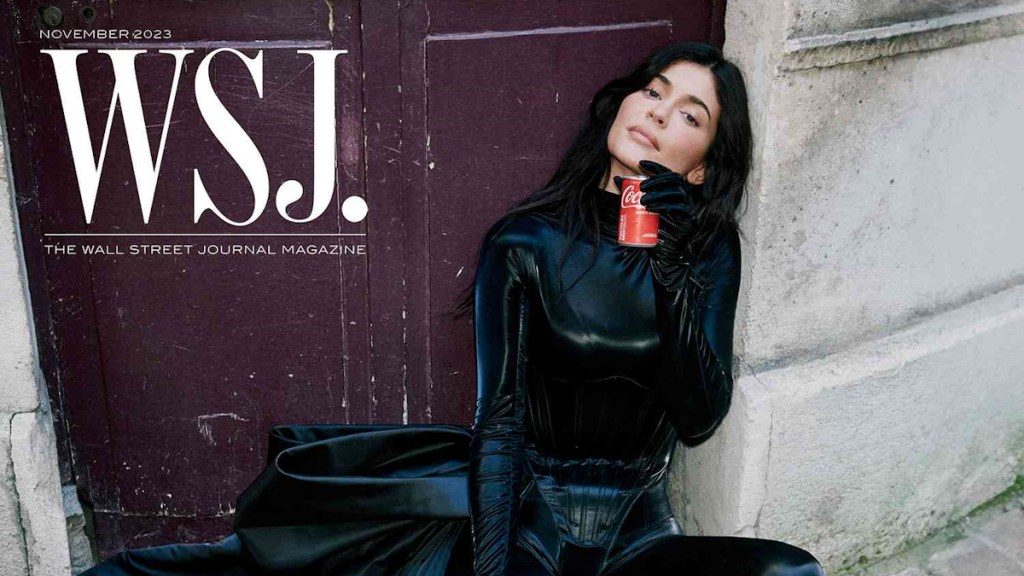 Kylie Jenner Takes a Break with a Burger and a Beverage on WSJ. Magazine’s Innovators Issue for November 2023