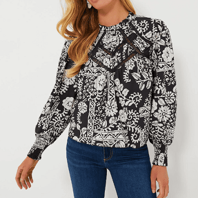 Tuesday’s Workwear Report: Amaya Print Brighton Top