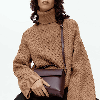 Coffee Break: Leather Shoulder Bag