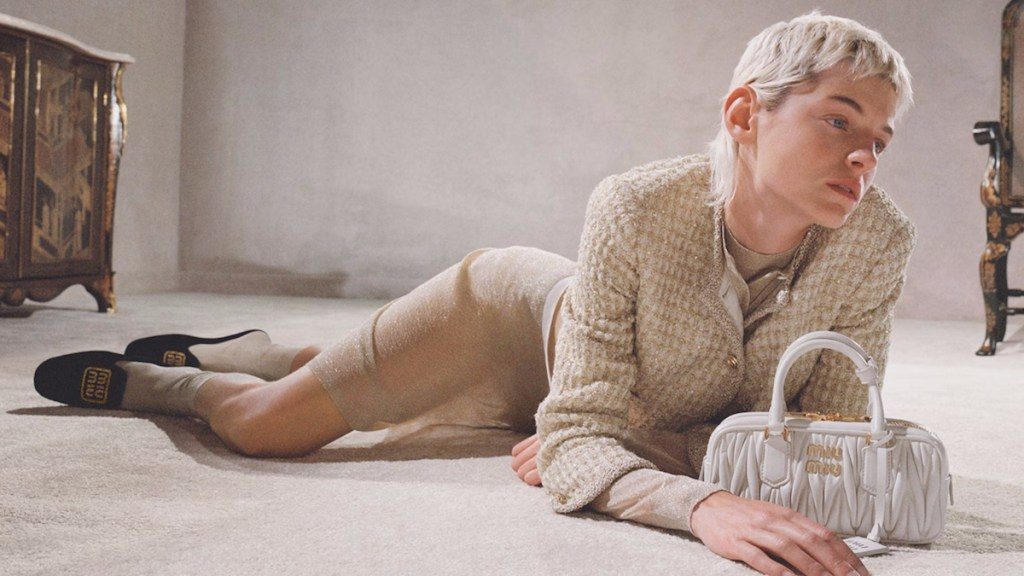Miuccia Prada Makes Emma Corrin the Face of Miu Miu (Again) for the Holiday 2023 Season