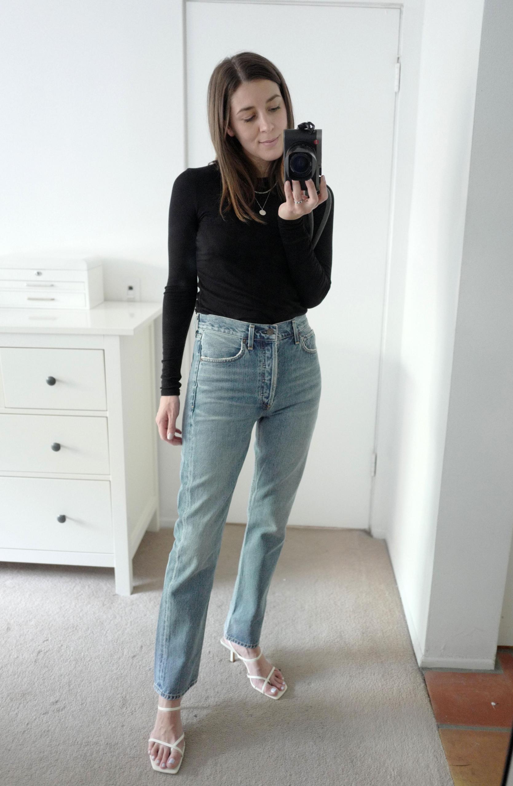 I Tried On 20 Pairs of Straight-Leg Jeans to Find the Best-Fitting Ones