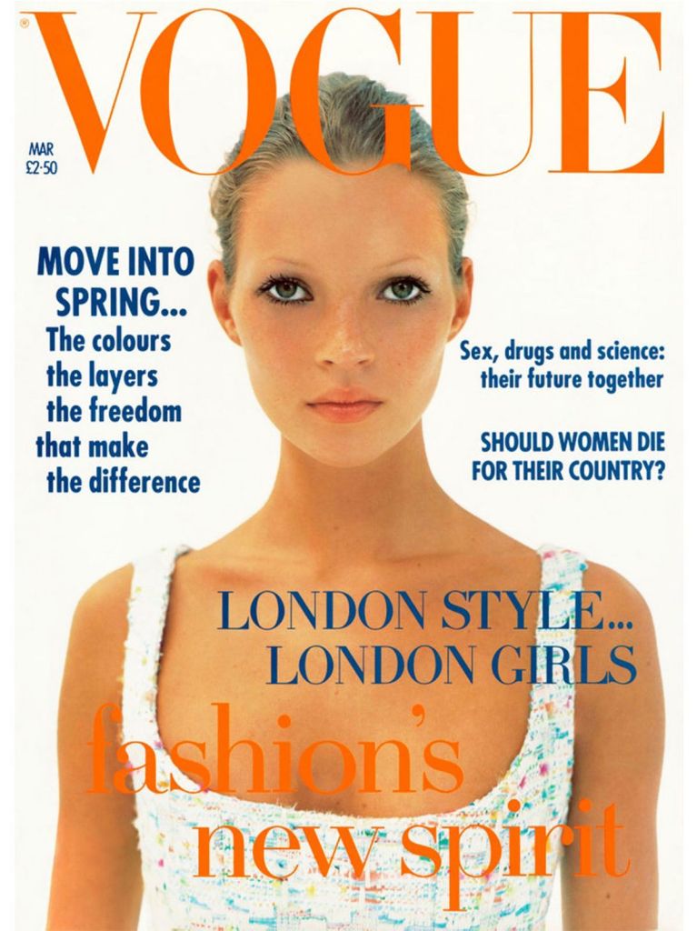 15 Times Kate Moss Rocked the Cover of British Vogue