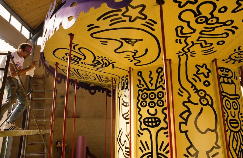 Keith Haring Luna Luna carousel - photo by Sabina Sarnitz Phaidon