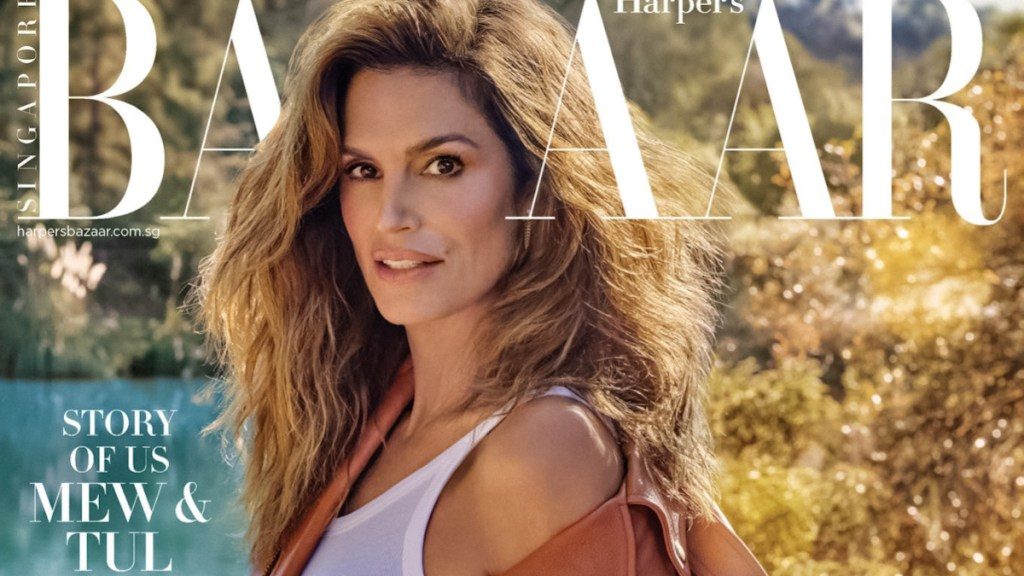 Cindy Crawford Proves She’s Still of Supermodel Status on the January 2024 Cover of Harper’s Bazaar Singapore