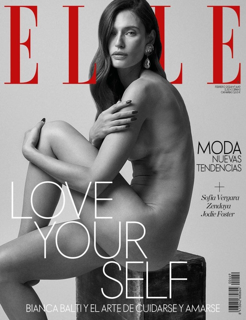 Elle Spain February 2024 : Bianca Balti by Rocio Ramos 