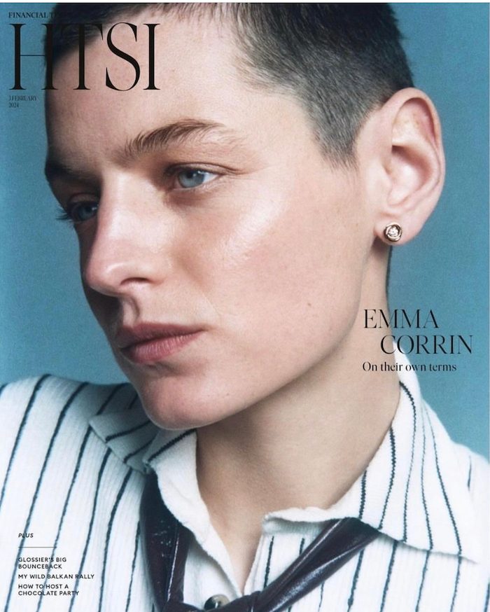 Emma Corrin Cartier Trinity in HTSI