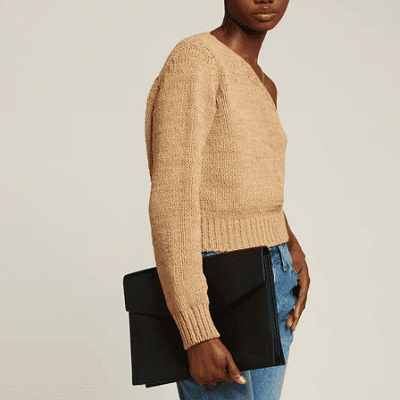double folio leather document holder envelope clutch