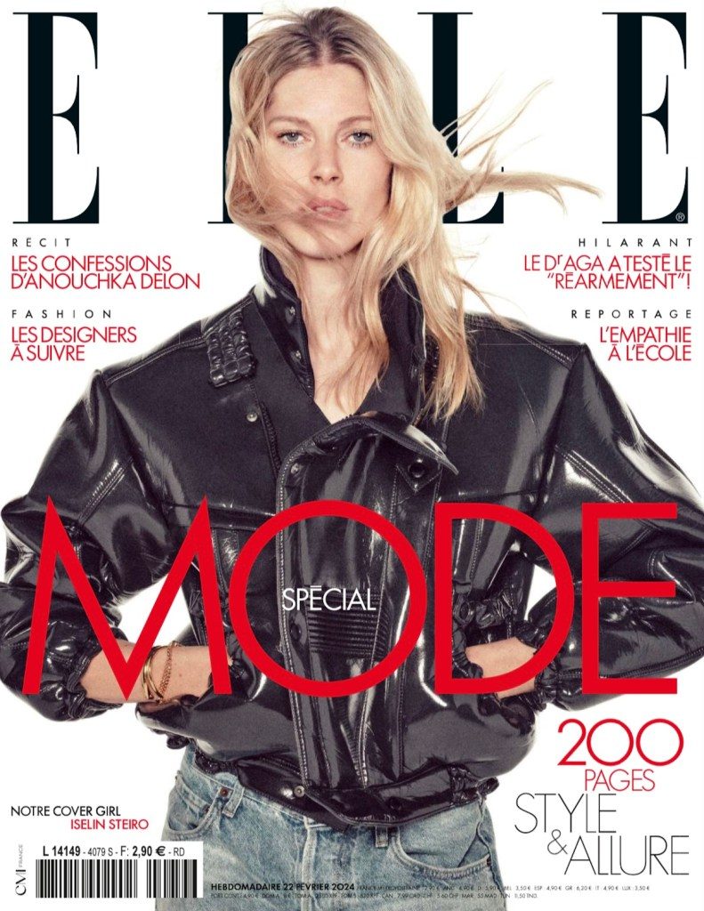 Elle France February 22, 2024 : Iselin Steiro & Saskia de Brauw by Daniel Jackson
