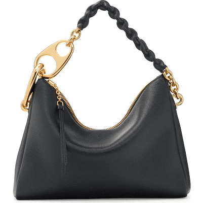 Coffee Break: Large Carine Leather Hobo Bag