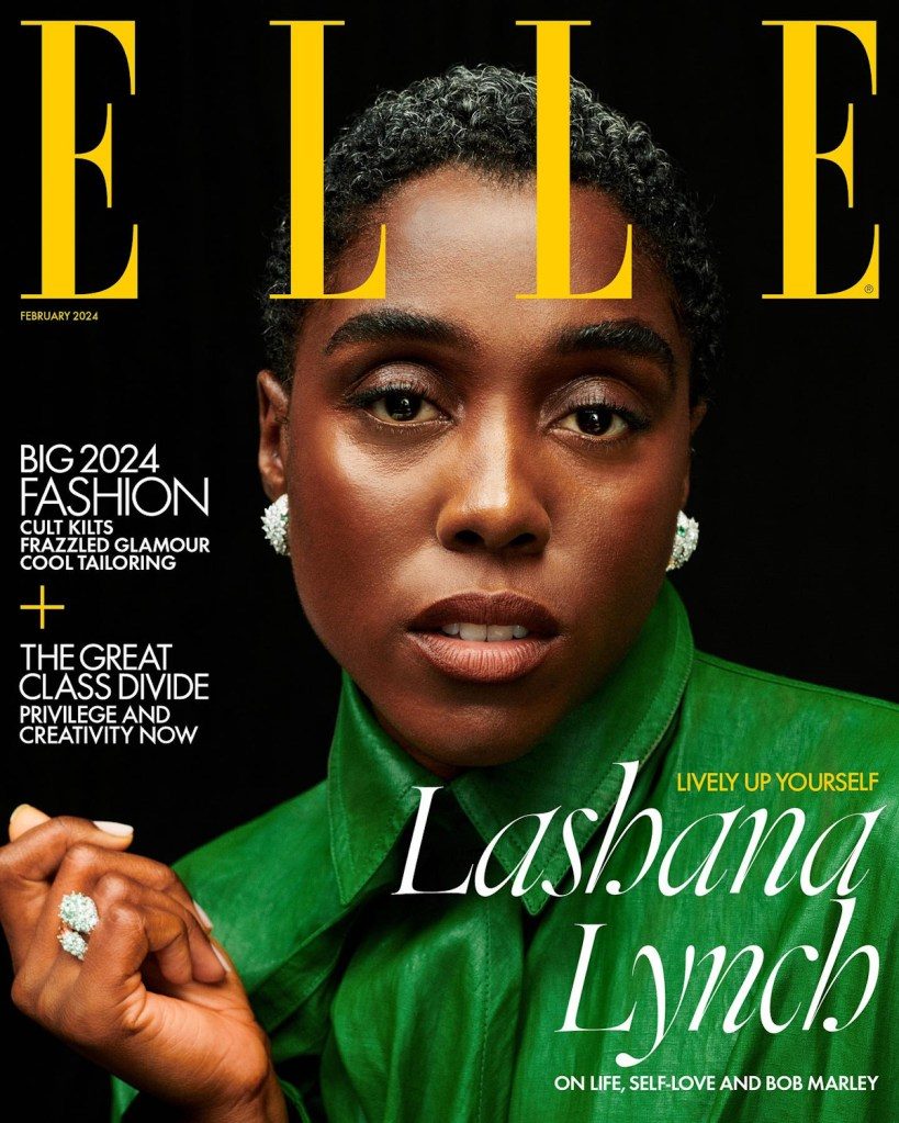 UK Elle February 2024 : Lashana Lynch by Ekua King