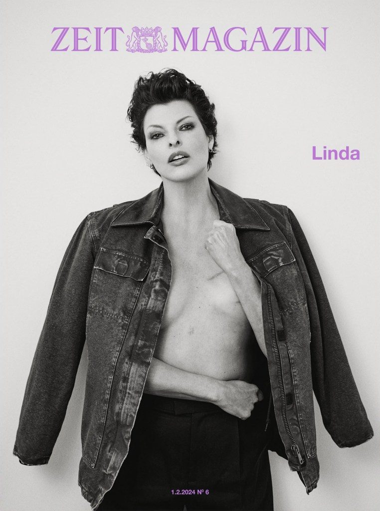 Zeit Magazin February 1, 2024 : Linda Evangelista by Cass Bird