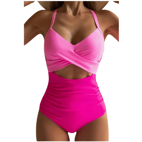 pink cutout one-piece swimsuit from amazon